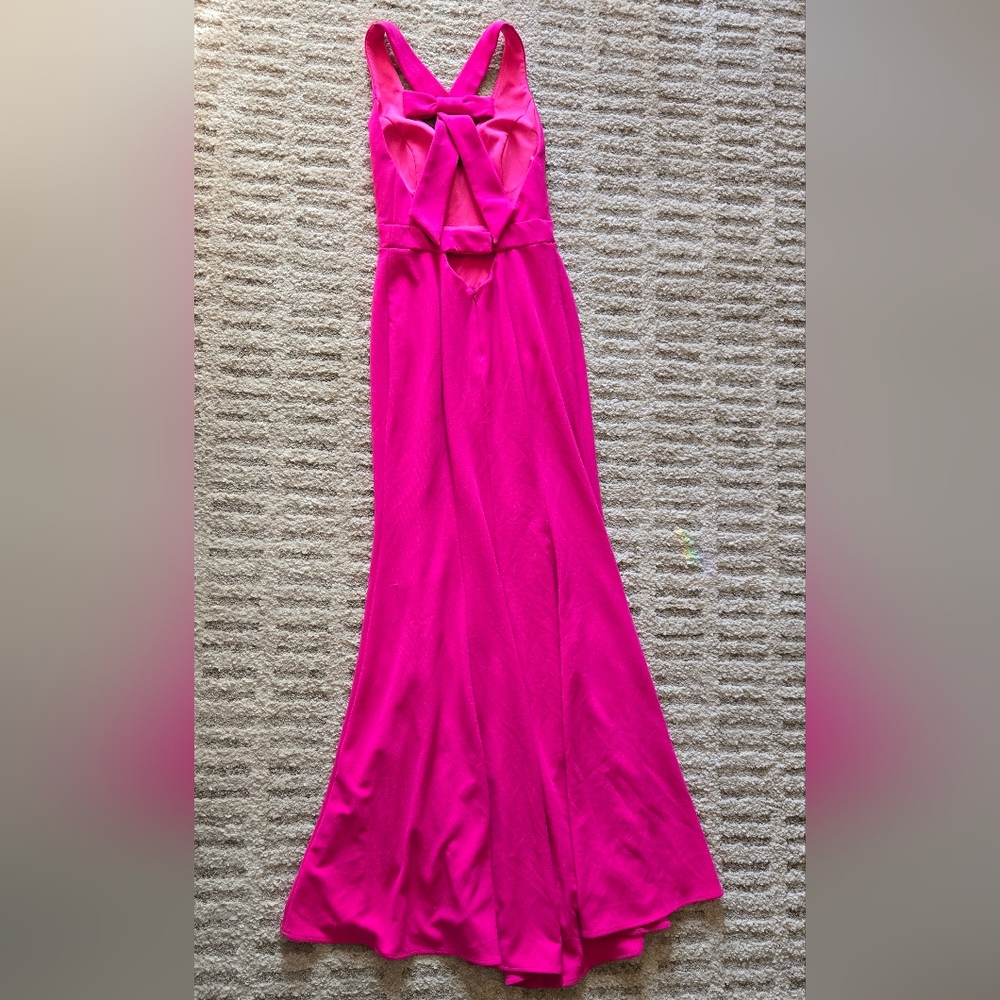 Betsy & Adam Bow Back Gown - Picture 8 of 16